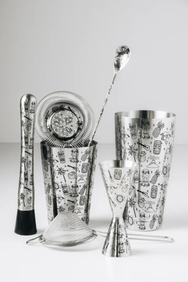 Cocktail Shaker Set Tiki